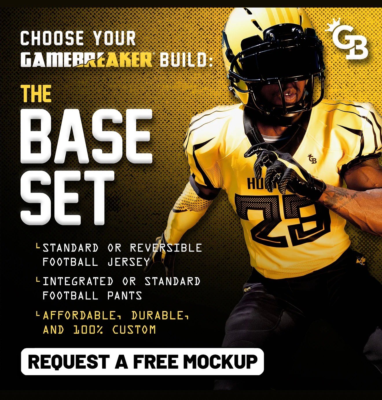 GameBreaker custom sports uniform kit