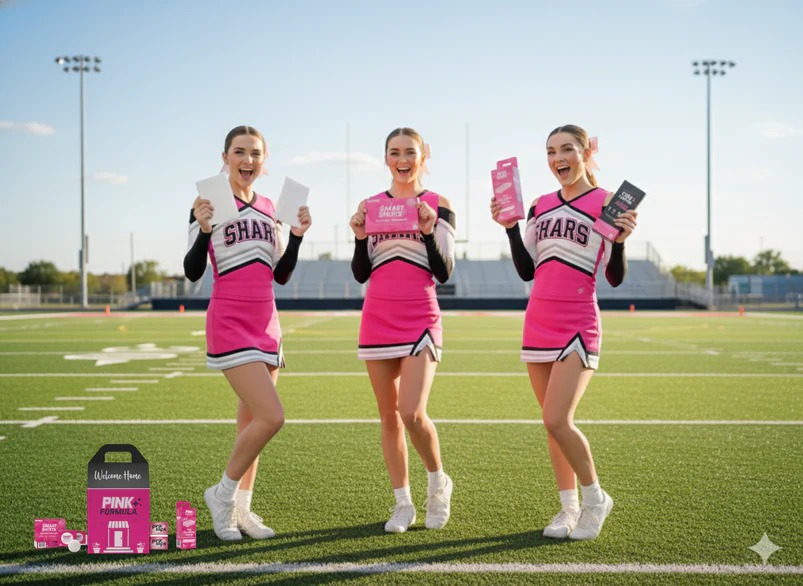 Pink Formula cheer fundraiser